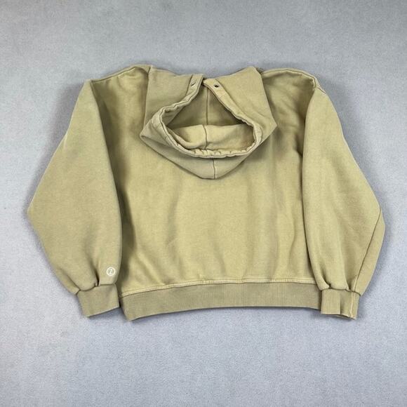 FMJ Sweatshirt Mens Large Green Long Sleeve Pullover Hooded Running Streetwear - Picture 3 of 11